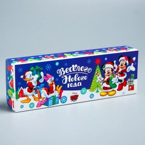 Подарочная коробка «С Новым Годом!», Микки Маус и друзья, 27,2 х 9,4 х 4,8 см