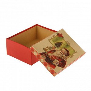 Набор коробок 3в1 "Санта Клаус", 22 х 16 х 8,5 - 18 х 12 х 5,5 см