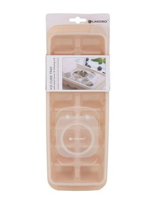 Форма для льда "Ice cube" 16 ячеек, 30х11х4,5см, цв.бежевый