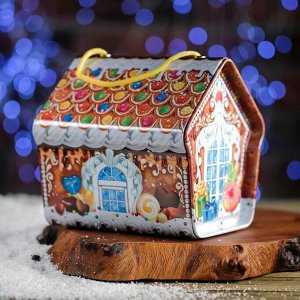 Подарочная коробка "Сладкий домик", 13,5 х 13,1 х 13,4 см