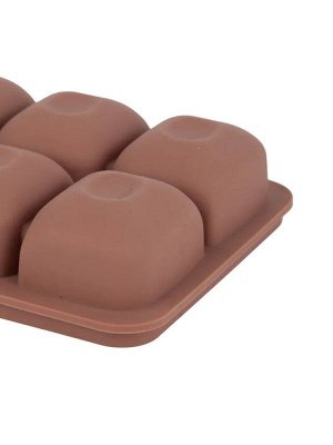 Форма для льда "Ice cube" 4 ячейки, 15х13,3х4см, цв.пыльная роза
