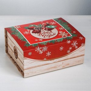 Подарочная коробка-трансформер «Зима- Пора чудес», 25 х 20 х 11 см