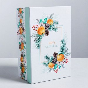 Подарочная коробка Happy New Year, 26 - 17 - 10 см