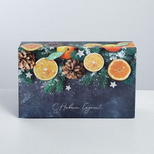 Коробка?книга «Тепла и подарков в Новом году», 20 х 12.5 х 5 см, Новый год