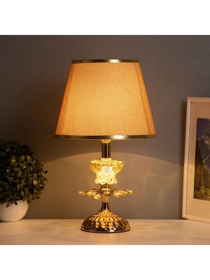 Лампа настольная «Архат» 1x40 Вт Е27+подсветка LED 5 Вт золото 25x25x39.5 см