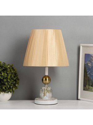 Лампа настольная «Курс» 1x40 Вт Е27+подсветка LED 5 Вт золото 25x25x40 см