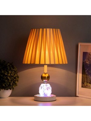 Лампа настольная «Курс» 1x40 Вт Е27+подсветка LED 5 Вт золото 25x25x40 см