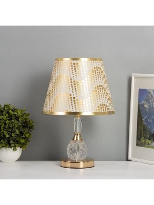 Лампа настольная «Атомик» 1x40 Вт Е27+подсветка LED 5 Вт золото 25x25x38 см