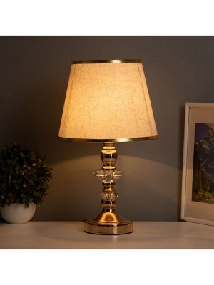 Лампа настольная «Мастер» 1x40 Вт Е27+подсветка LED 5 Вт золото 25x25x42 см