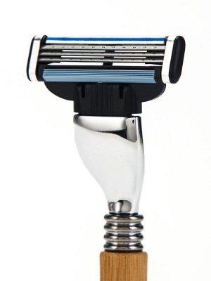 Бамбуковая бритва совместима с Gillette Mach3