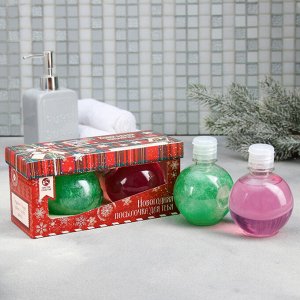 Подарочный набор "Новогодняя посылочка": пена для ванны, гель для душа