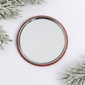 Зеркало на клапане «Новогодний венок», диам. 7 см