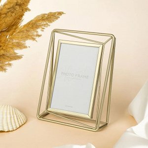 Фоторамка настольная "Luxe" 10х15см, цв.золотой