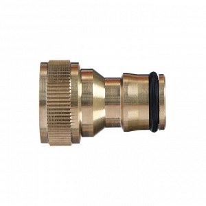 Штуцер, внутренняя резьба 1/2", быстросъёмное соединение, латунь, Greengo