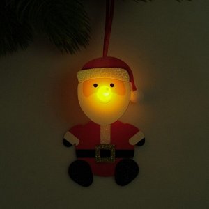 Набор для создания новогодней подвески со светом «Дед мороз»