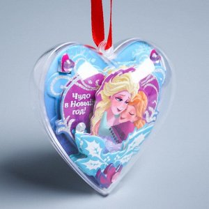 Новогодний ёлочный шар &quot;Волшебства!&quot; Холодное сердце с 3D аппликацией