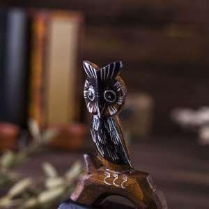Вечный календарь настольный «Сова», 7x3.5x14.5 см, дерево