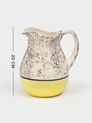 Кувшин «Персия», керамика, 1.5 л, 1 сорт, жёлтый, Иран