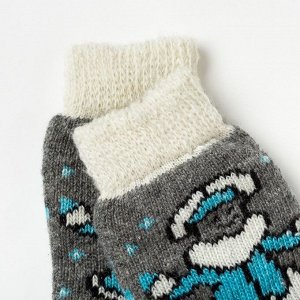 Носки женские шерстяные «Снегурочка», цвет серый, размер 23