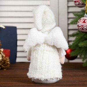 Кукла интерьерная "Ангелочек Марфуша в белом платье с сердечком" 34х9х12 см