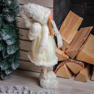 Кукла интерьерная &quot;Девочка-ангелочек в белых ботах&quot; 56 см