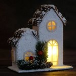 Новогодний световой домик &quot;Счастье&quot; 8?14,5?16 см