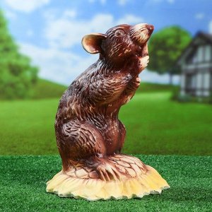 Фигура садовая "Крыса на подсолнухе" 36 см, микс, 1 сорт