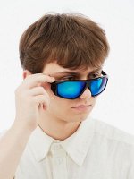 Очки солнцезащитные спортивные, uv 400, ширина 14.7 см, дужка 13.5 см, высота 4.2 см