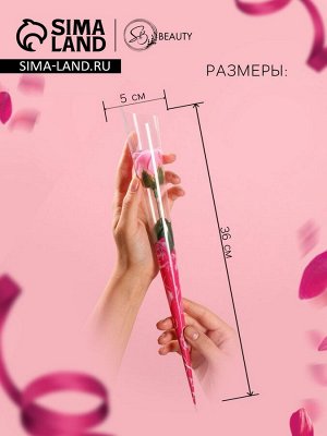 Мыльная роза на стебле в пвс 1 шт.