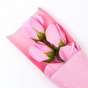 Букет мыльных роз, розовые