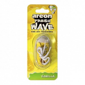 AREON Ароматизаторы для авто "FRESH WAVE" подвеска кед, Ваниль  + NEW