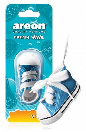 AREON Ароматизаторы для авто "FRESH WAVE" подвеска кед, Океан #  NEW
