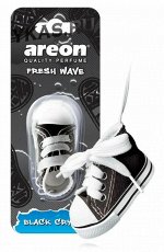AREON Ароматизаторы для авто &quot;FRESH WAVE&quot; подвеска кед, Черный # NEW