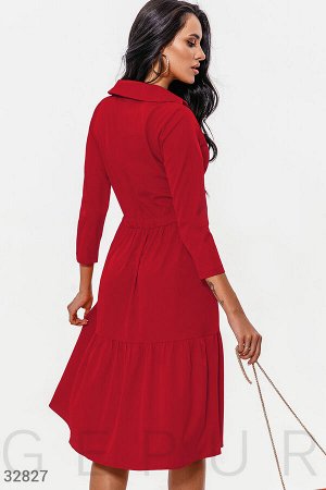 Красное платье-миди