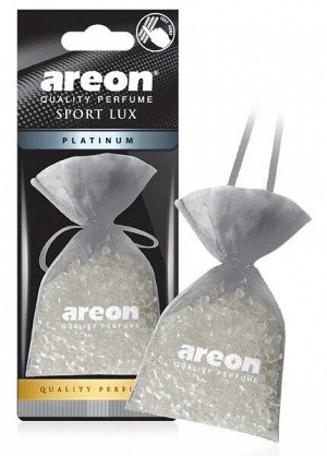 AREON Ароматизаторы для авто "PEARLS LUX" мешочек с гранулами, Платина  NEW