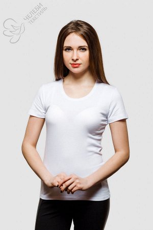 футболка Футболка женская с круглой горловиной и коротким рукавом.
Выполнена из гладкокрашенной ткани.
Состав ткани: 95% вискоза, 5% лайкра.