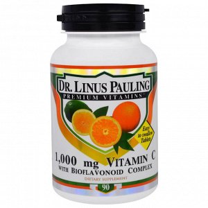 Irwin Naturals, Dr. Linus Pauling, витамин С, 1000 мг, 90 таблеток