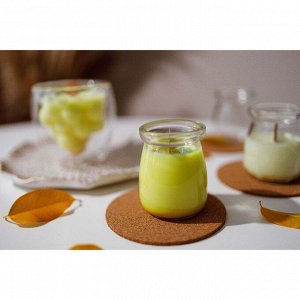 Набор стеклянных баночек для сыпучих продуктов с пробковой крышкой Доляна «Парфе», 100 мл, 5,7?7 см, 12 шт