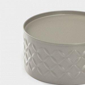 Банка для сыпучих продуктов «Ромб», 300 мл, 6*10 см, жесть, серая