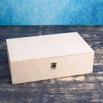 Подарочный ящик без покраски, 34х21.5х10.5см