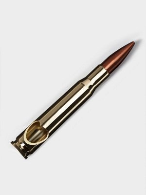 Открывашка «Патрон», цинковый сплав, 14?2 см, золотистая