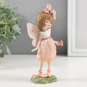 Фигурка полистоун «Девочка-фея с цветочками в волосах», 7.5x5x14.5 см