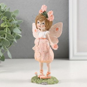 Фигурка полистоун «Девочка-фея с цветочками в волосах», 7.5x5x14.5 см