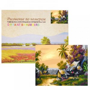 Картина по номерам "Хижины в лесу" GX26586
