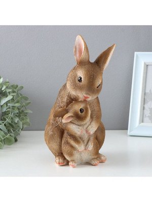 Фигурка полистоун TAKE IT EASY «Зайчиха с зайчонком», 15x12x25 см