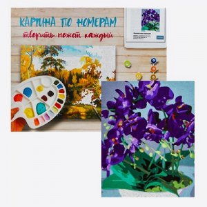 Рисование по номерам "Фиолетовая орхидея" 40х50 см HS0380