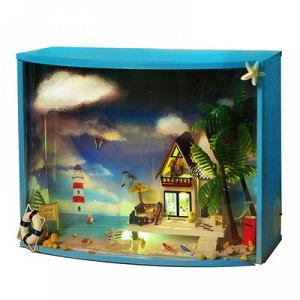 Интерьерный домик - миниатюра, своими руками "Райский остров"