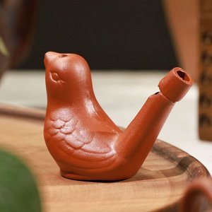 Фигурка для чайной церемонии «Птичка», керамика, свистулька, 6.5x4x6 см