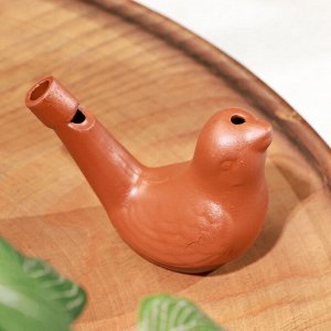 Фигурка для чайной церемонии «Птичка», керамика, свистулька, 6.5x4x6 см
