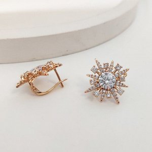 Серьги Вставка: Циркон
Материал изделия: ювелирный сплав
Размер: - 2 см
Вид(модель) сережек: Английский замочек

Красивые серьги  с благородными цирконами изготовлены из специального гипоаллергенног